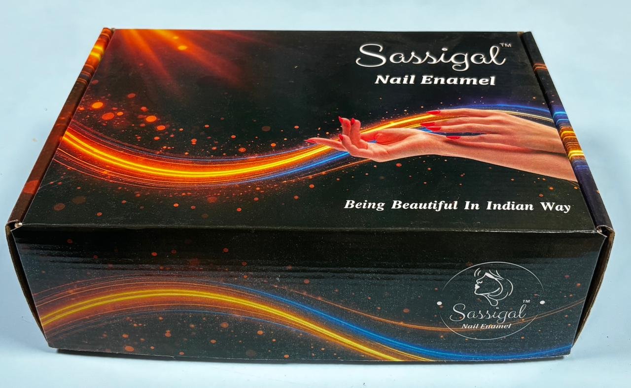 Sassigal Nail Enamel custom printed corrugated mailer box